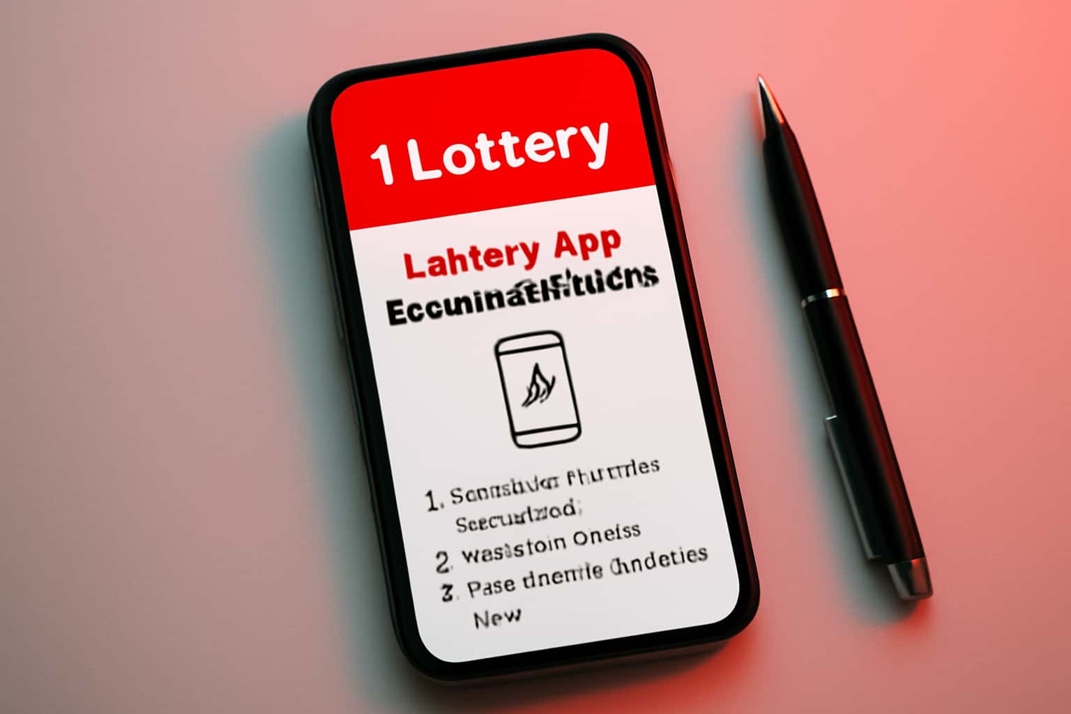 An informative scene showcasing the steps for downloading the 1 Lottery app.