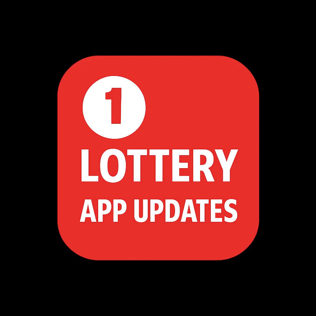 A badge icon symbolizing the support for the 1 Lottery app updates.