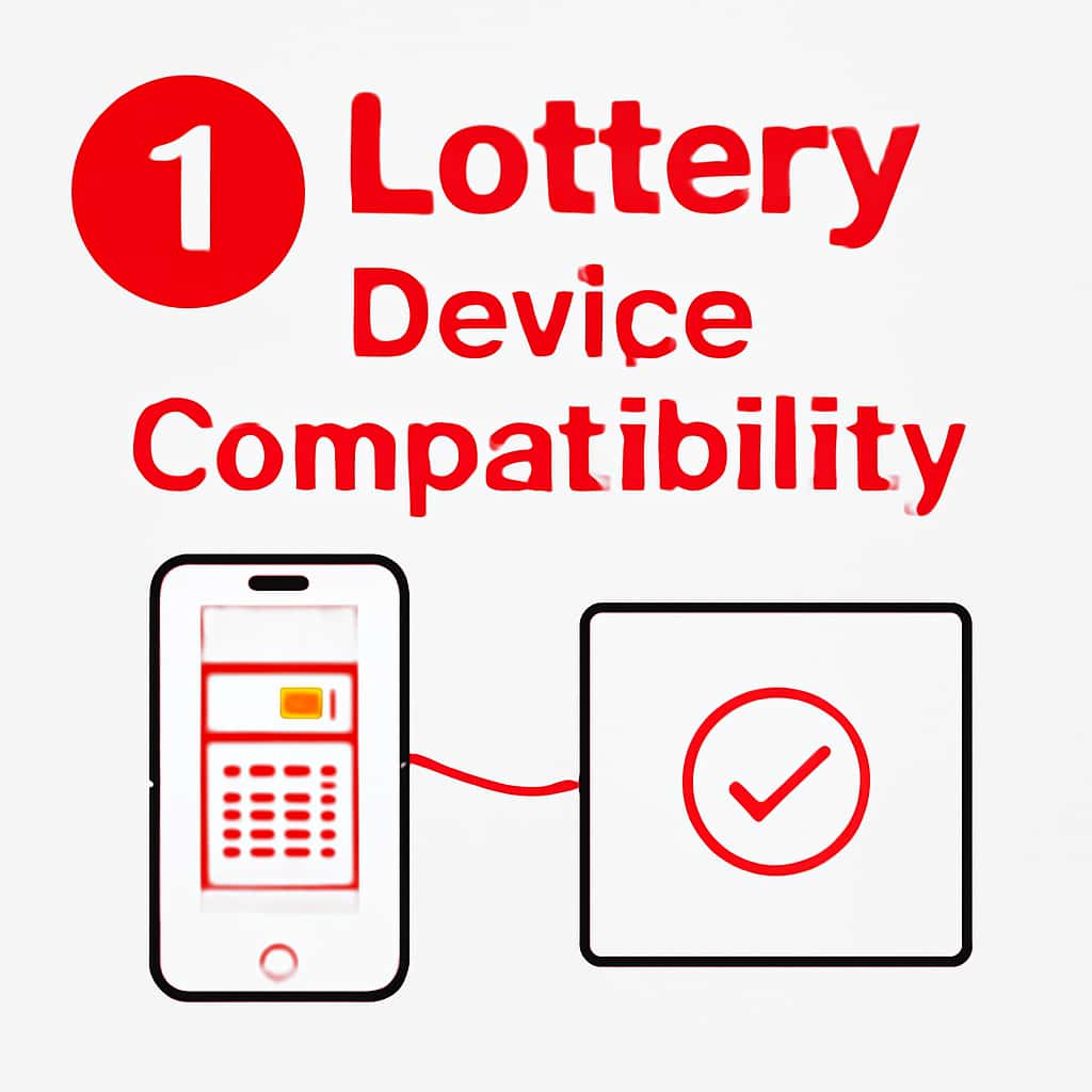 An educational diagram illustrating device compatibility for 1 Lottery.