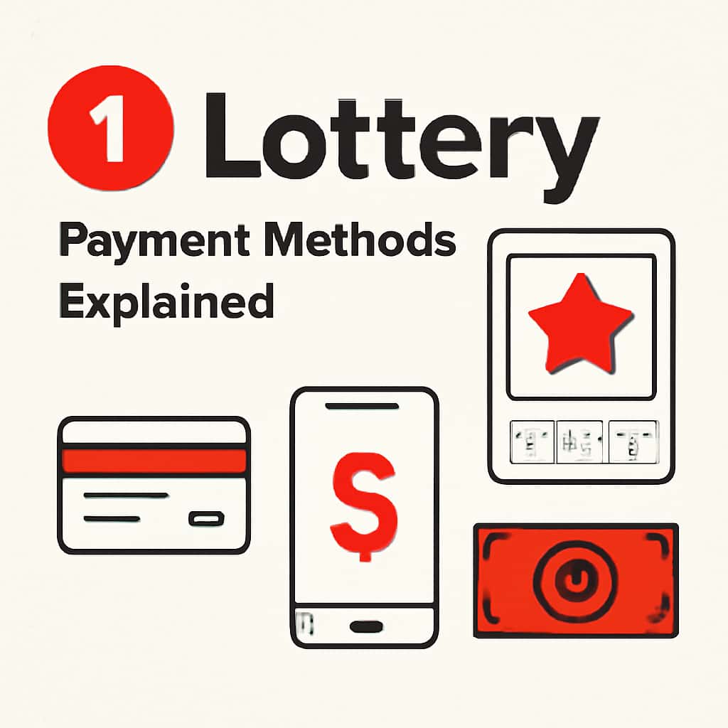 An educational diagram about the payment methods of 1 Lottery.