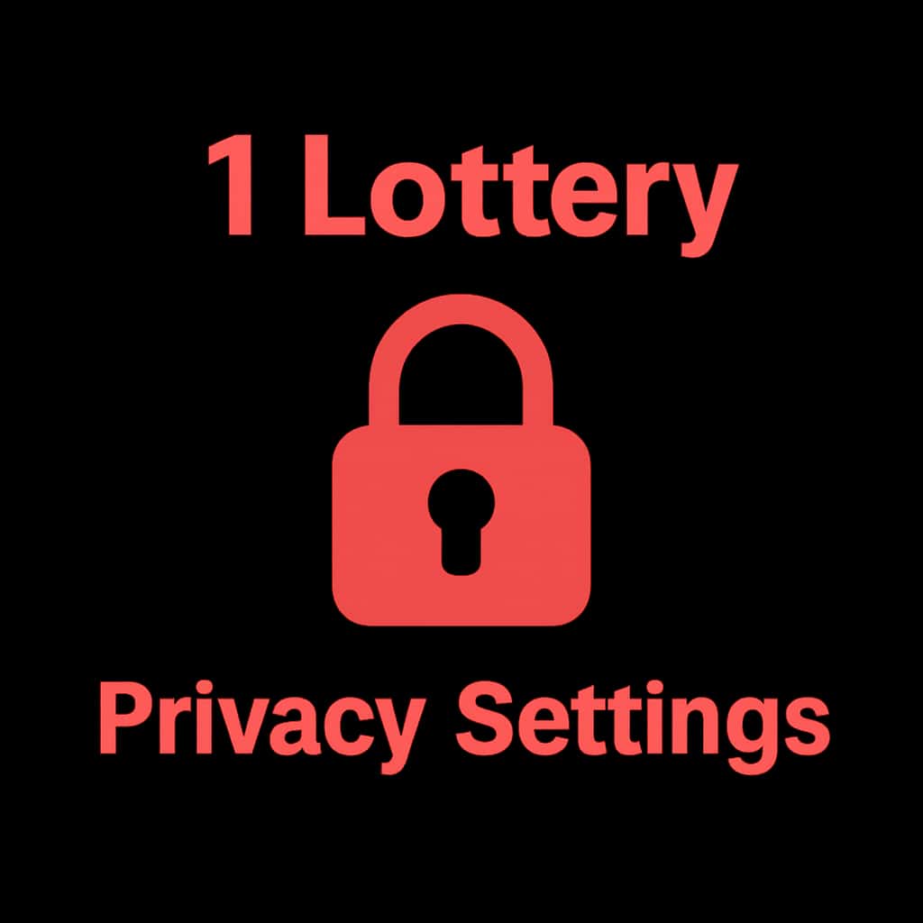 An icon representing 1 Lottery Privacy Settings.