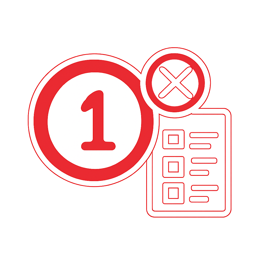 Badge icon representing 1 Lottery Account Verification.