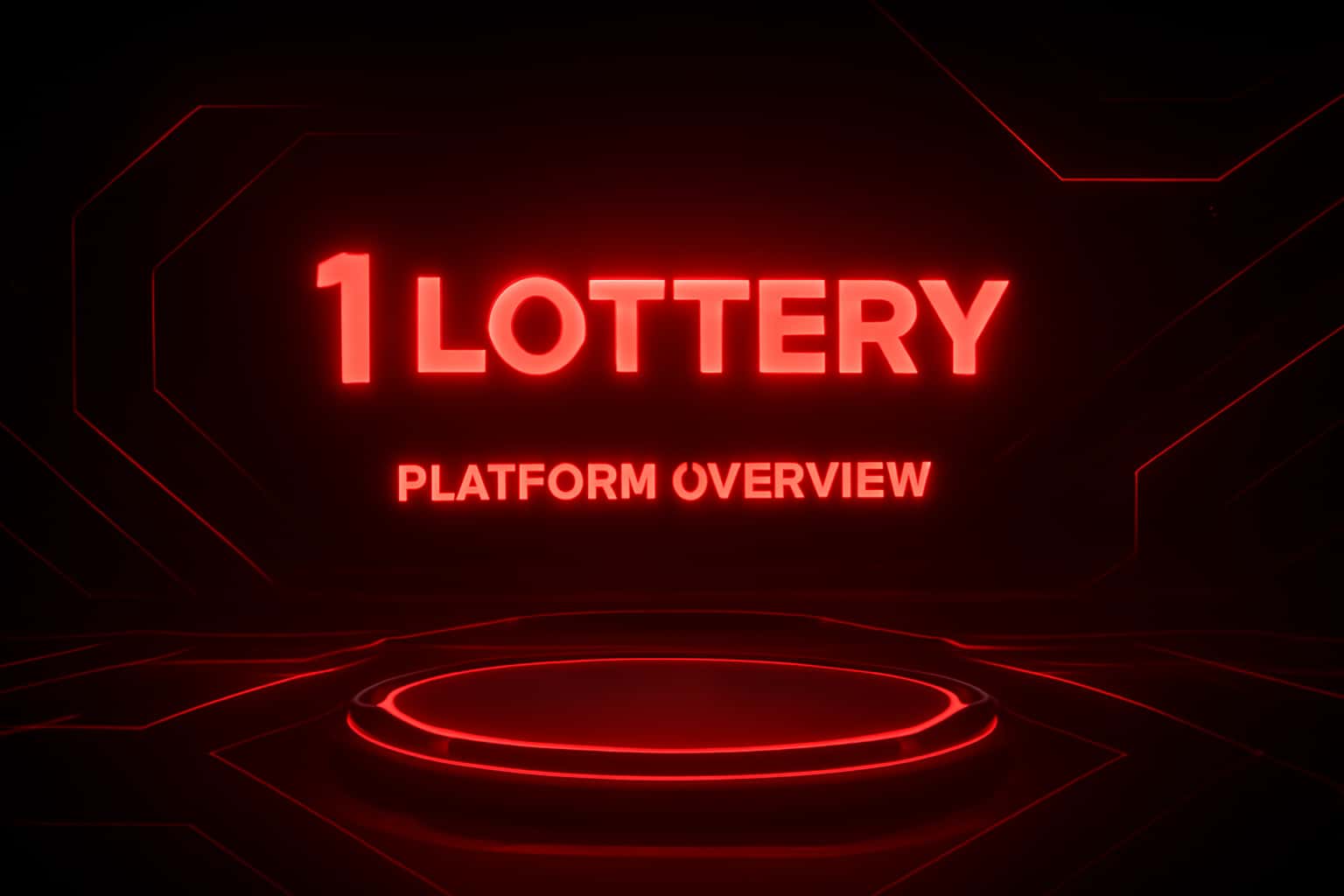 Futuristic lottery platform background