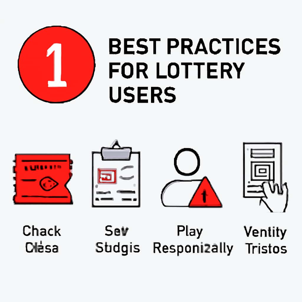 Diagram illustrating best practices for 1 Lottery users.
