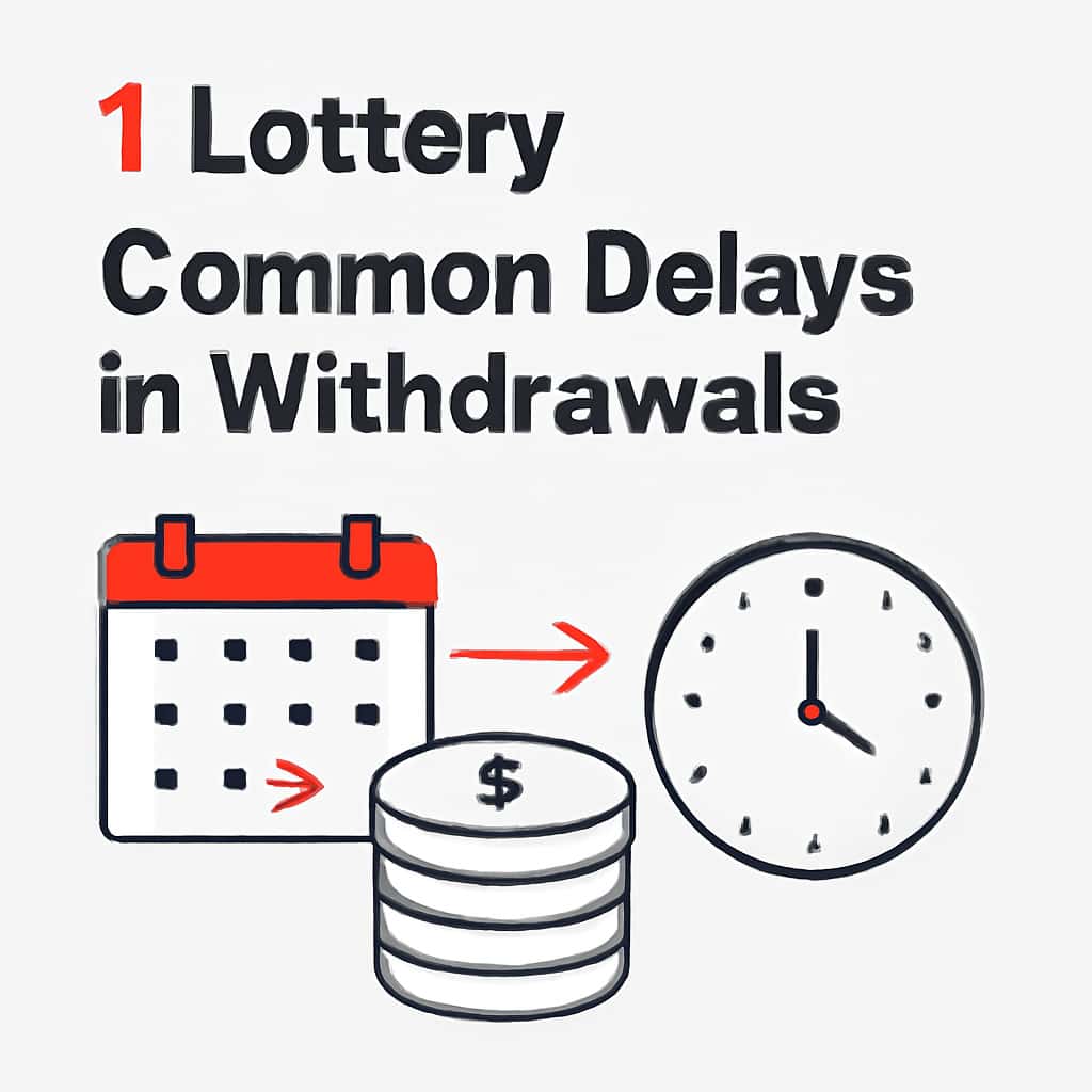 An illustration depicting common issues in 1 Lottery withdrawals.