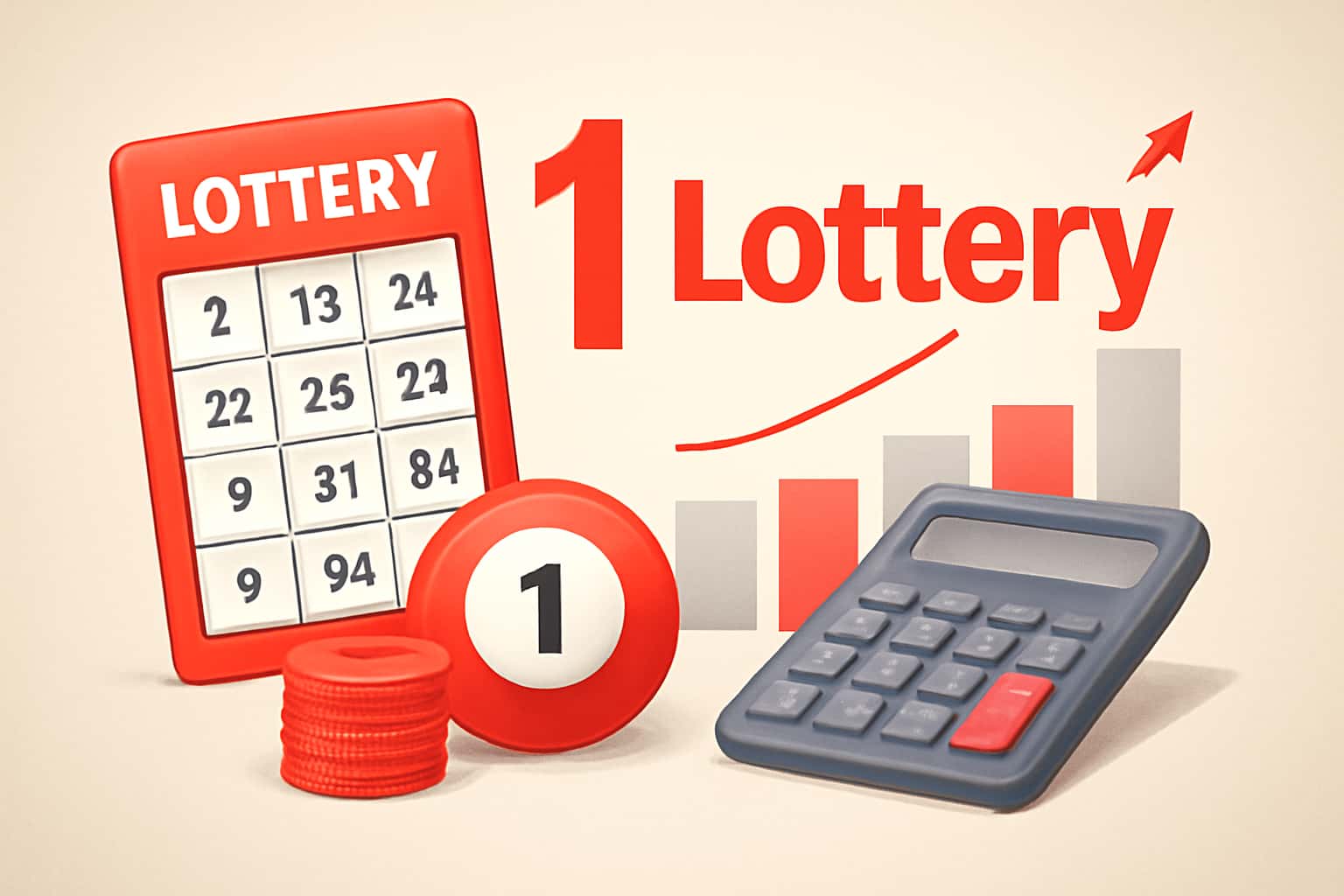 Informational graphic about the earning potential with 1 Lottery.