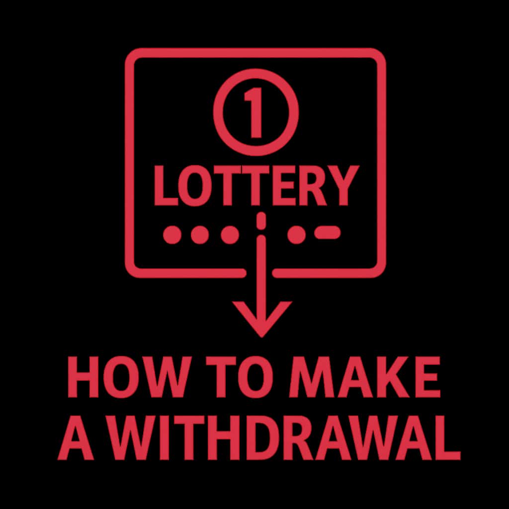 A badge symbolizing guidance on how to make a 1 Lottery withdrawal.