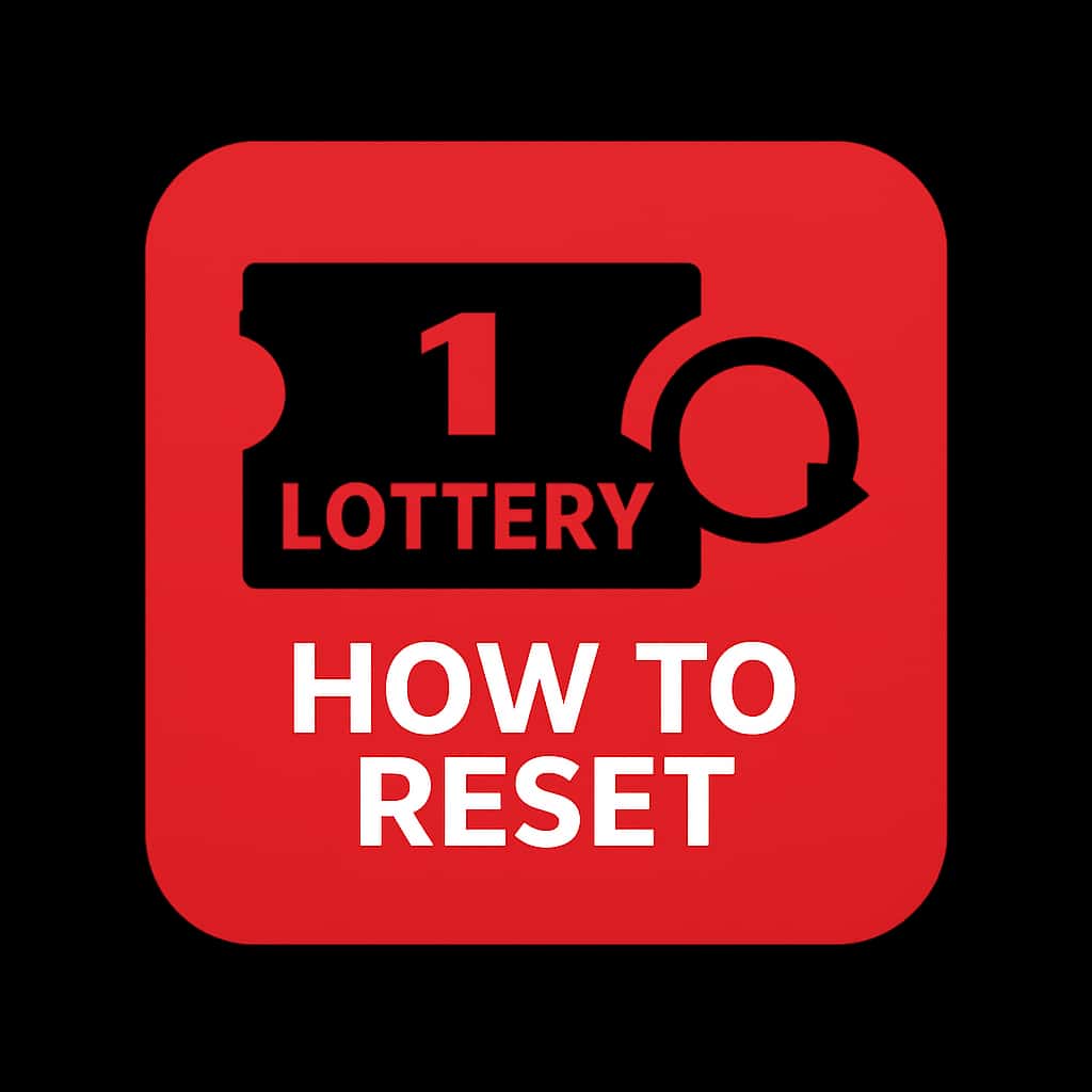 Icon representing 1 Lottery password reset guidelines.
