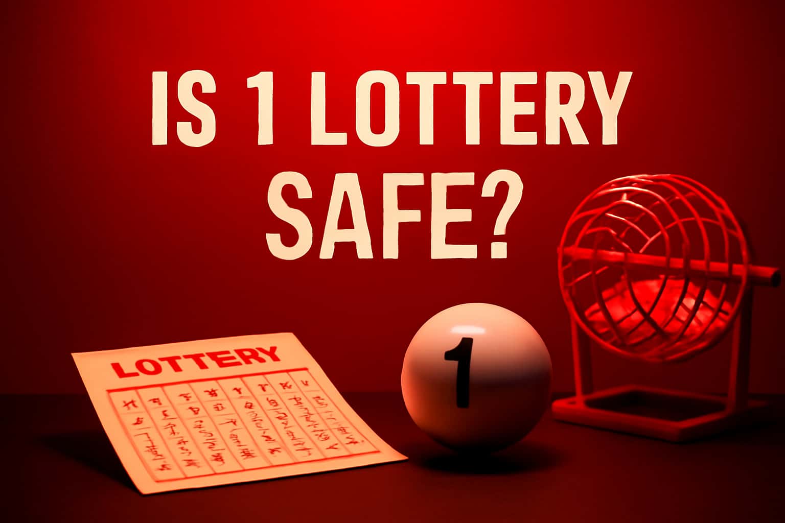 An informative visual about the safety of 1 Lottery.