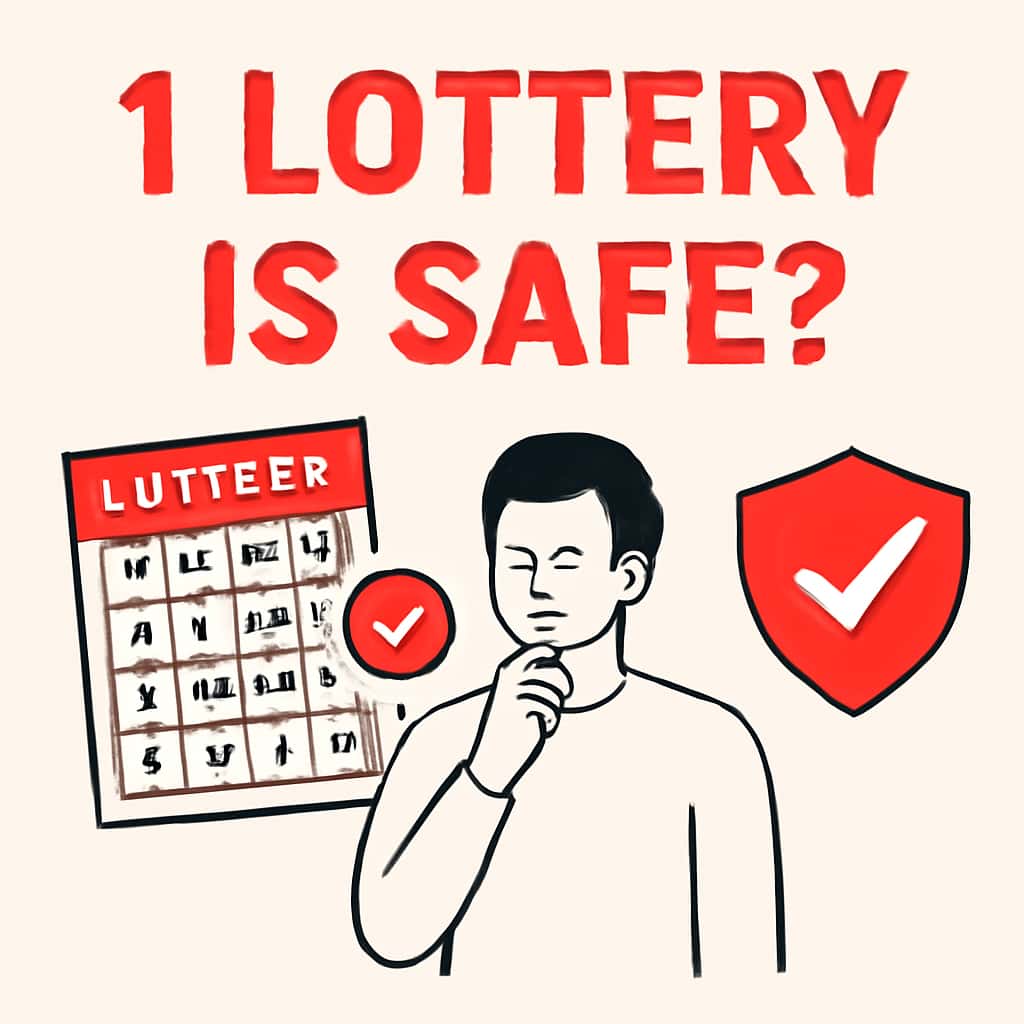 Illustration showcasing safety measures for 1 Lottery.