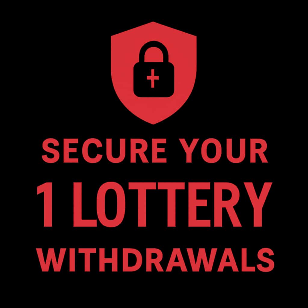 An icon symbolizing security and guidance for 1 Lottery withdrawals.