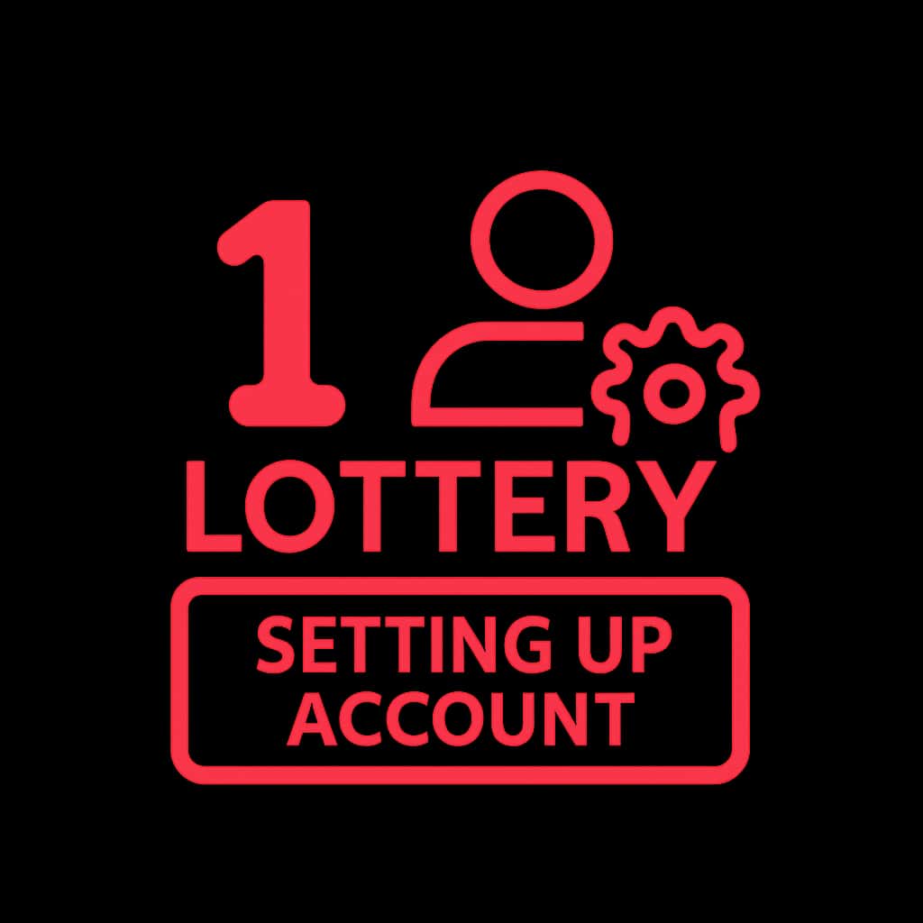 Icon representing the guide for setting up a 1 Lottery account.