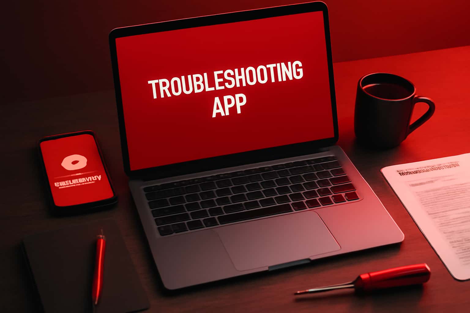 A futuristic visual representation of troubleshooting the 1 Lottery app.