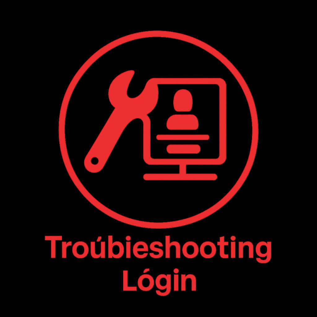 Icon representing troubleshooting assistance for 1 Lottery login.