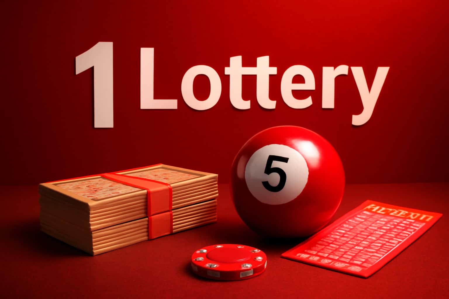 Visual representation of 1 Lottery Promotions & Bonuses with clean typography.
